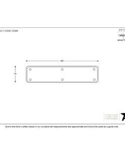 Pewter Plain Fingerplate