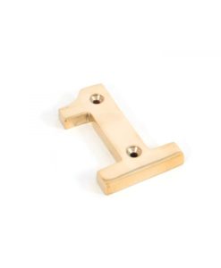 Polished Brass Numeral 1