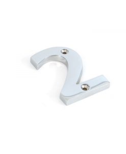 Polished Chrome Numeral 2