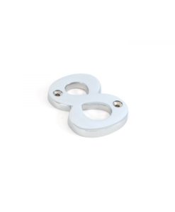 Polished Chrome Numeral 8