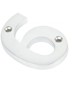 Satin Chrome Numeral No '6'