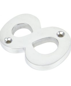 Satin Chrome Numeral No '8'