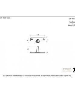 Antique Pewter Offset Stay Pin
