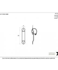 Beeswax Locking Gothic Screw On Staple