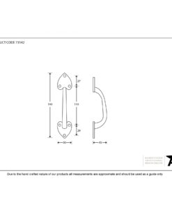 Black Antique Gothic Pull Handle (8