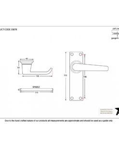 Black Deluxe Lever Latch Set