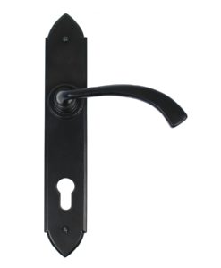 Black Gothic Curved Espag Lock Set