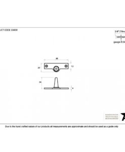 Black Offset Stay Pin