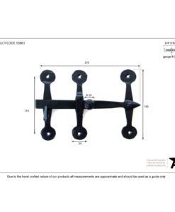 Black Oxford Privacy Latch Set