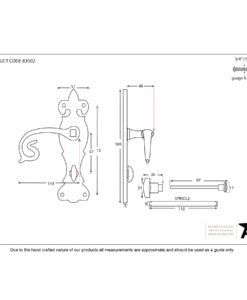 Natural Textured Curly Lever Bathroom Set
