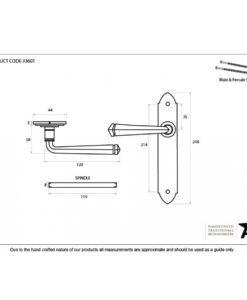 Pewter Gothic Lever Latch Set