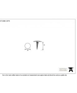 Pewter Handmade Nail (2