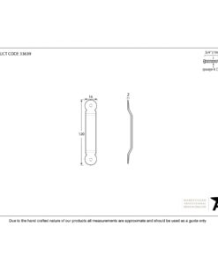 Pewter Screw On Staple Penny End