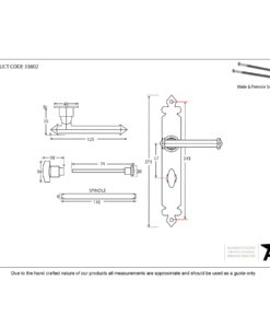 Pewter Tudor Lever Bathroom Set