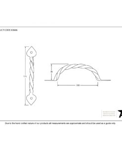 Black Twist Pull Handle