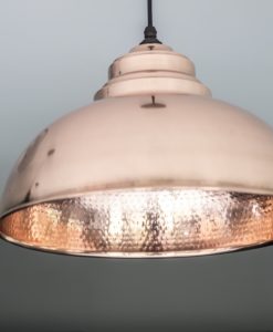 Harborne Pendant Light In Hammered Copper - 49004