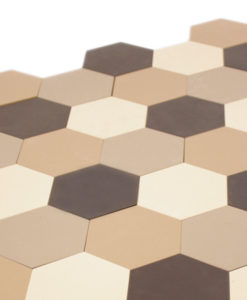 Unglazed Hexagonal Ceramic Tiles