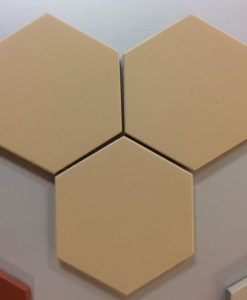 Linen Unglazed Hexagonal Ceramic Tiles