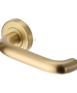 Harmony Door Handle On Round Rose
