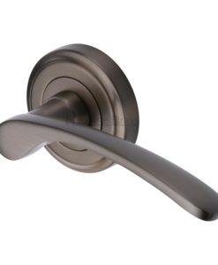 Sophia Door Handle On Round Rose