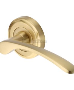 Sophia Door Handle On Round Rose
