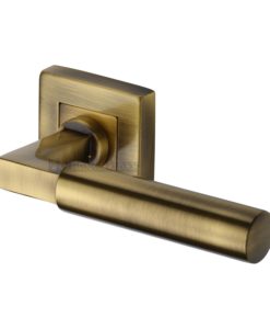 Bauhaus Door Handle On Square Rose
