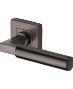 Bauhaus Door Handle On Square Rose