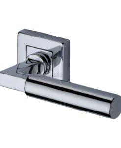 Bauhaus Door Handle On Square Rose