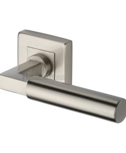 Bauhaus Door Handle On Square Rose