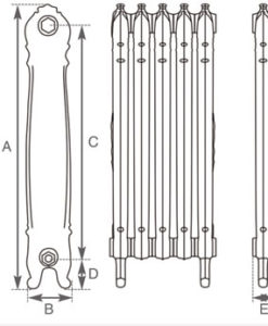 Antoinette Cast Iron Radiator