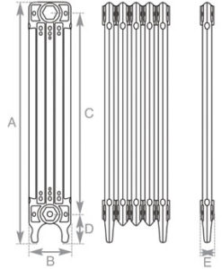 Deco Cast Iron Radiator