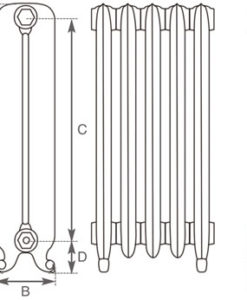 Duchess 2 Column Cast Iron Radiator