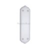 Shaped Fingerplate Plain White
