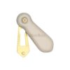 Cream Crackle Porcelain Covered Escutcheon