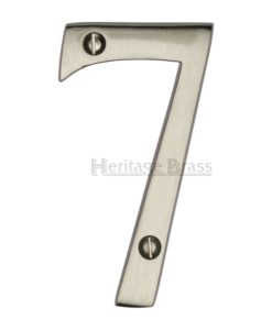 0-9 Face Fixed Shiny Door Numerals