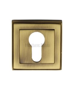 Square Euro Cylinder Keyhole Escutcheon