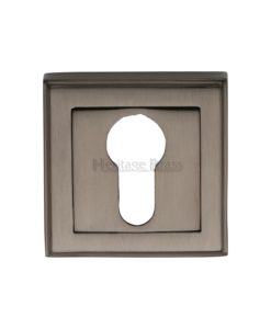 Square Euro Cylinder Keyhole Escutcheon