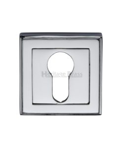 Square Euro Cylinder Keyhole Escutcheon