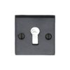 Square Black Iron Keyhole Escutcheon