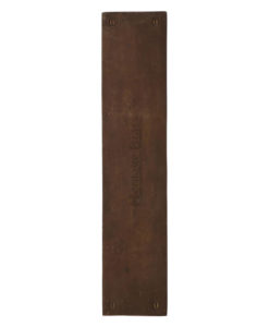 Rustic Solid Bronze Fingerplate