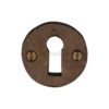 Solid Bronze Rustic Round Escutcheon