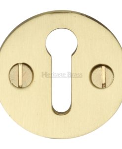 Solid Brass Round Key Escutcheon