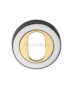 Solid Brass Oval Key Escutcheon