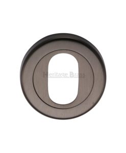 Solid Brass Oval Key Escutcheon