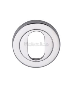 Solid Brass Oval Key Escutcheon