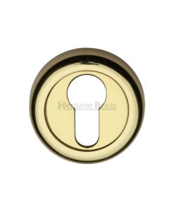Standard Solid Brass Euro Key Escutcheon