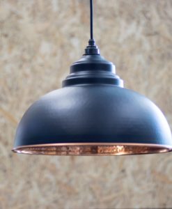 Black Hammered Copper Harborne Pendant