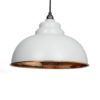 Light Grey Hammered Copper Harborne Pendant Light