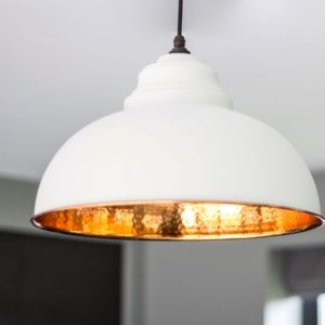 Light Grey Hammered Copper Harborne Pendant Light Light Grey Hammered Copper Harborne Pendant Light