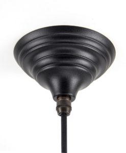 Yardley Pendant Light In Black & Hammered Copper